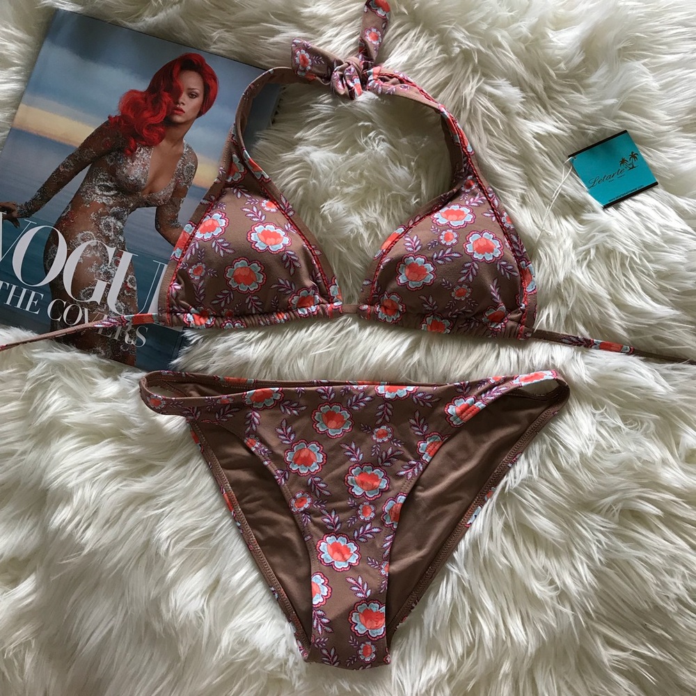 LETARTE MAUI Bronze Multi Print Bikini